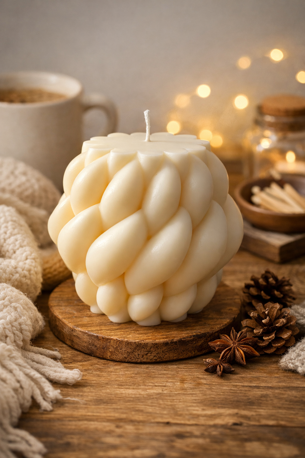 Bougie Sculptural « Alya »