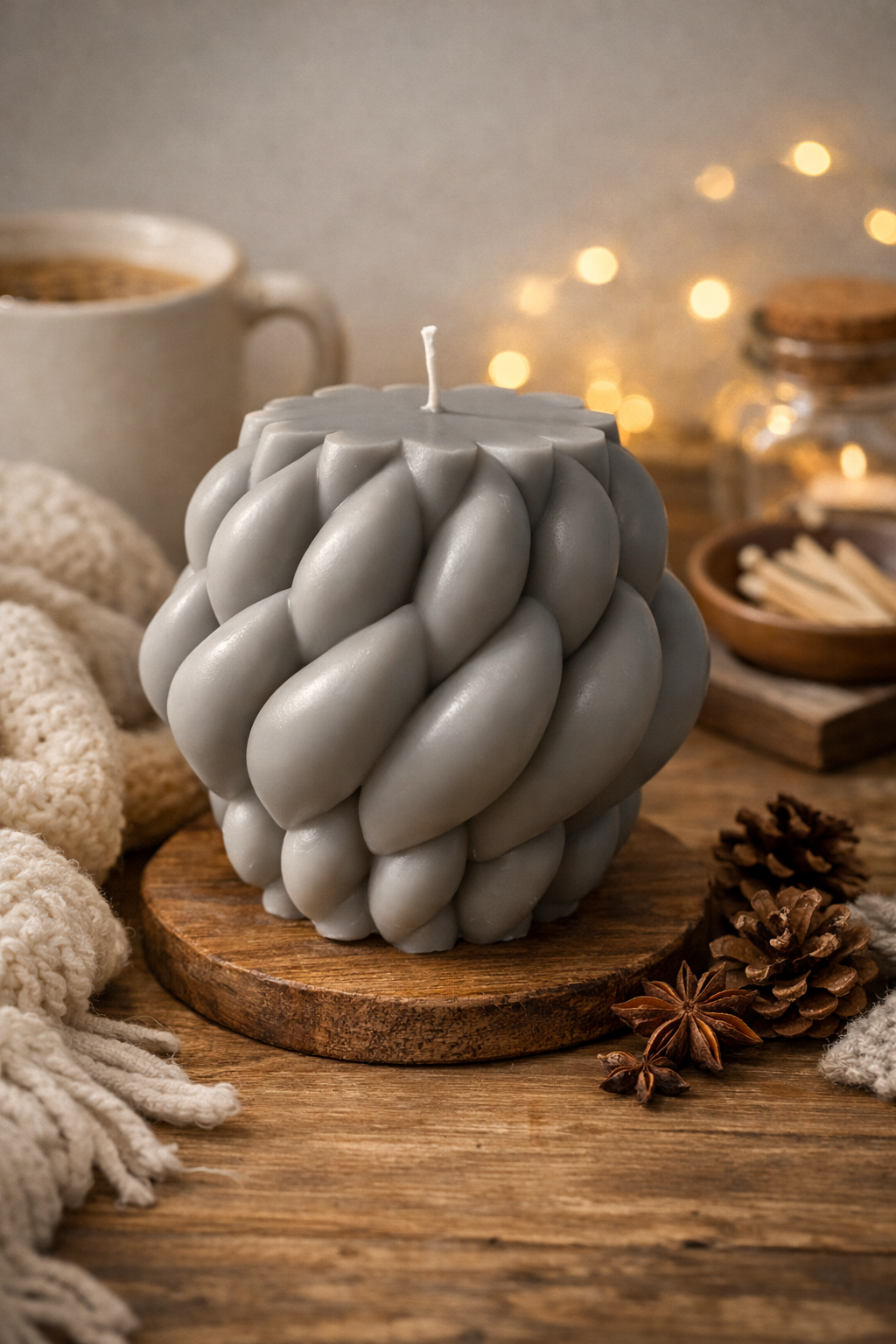 Bougie Sculptural « Alya »