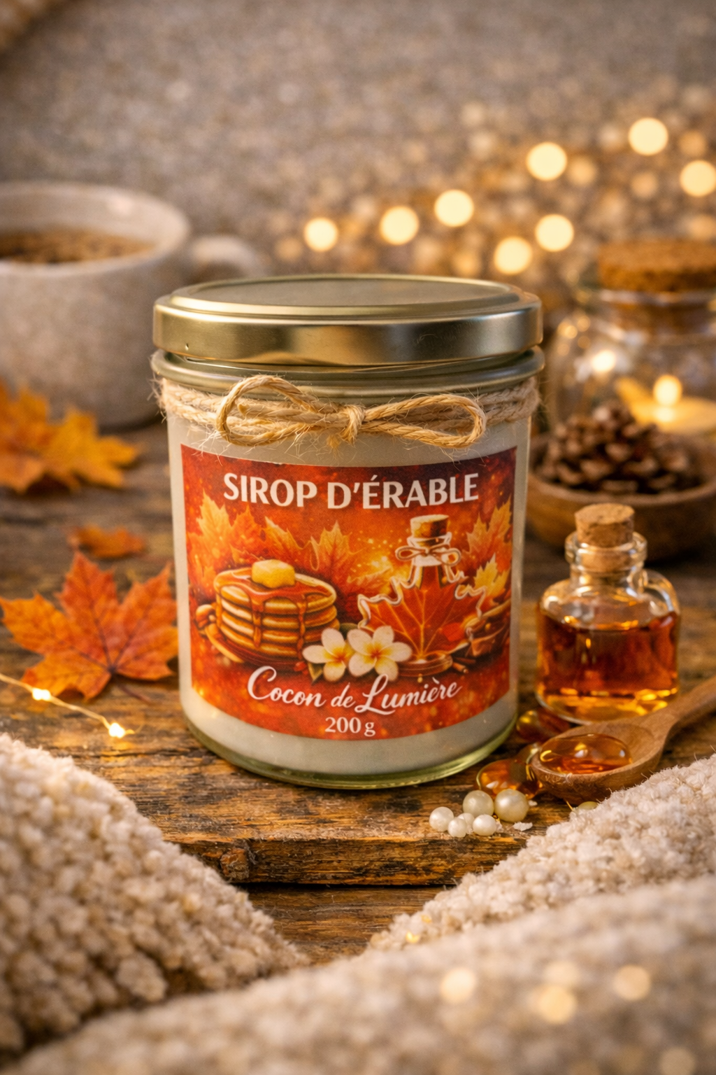Bougie Parfumée « Sirop d’Érable »