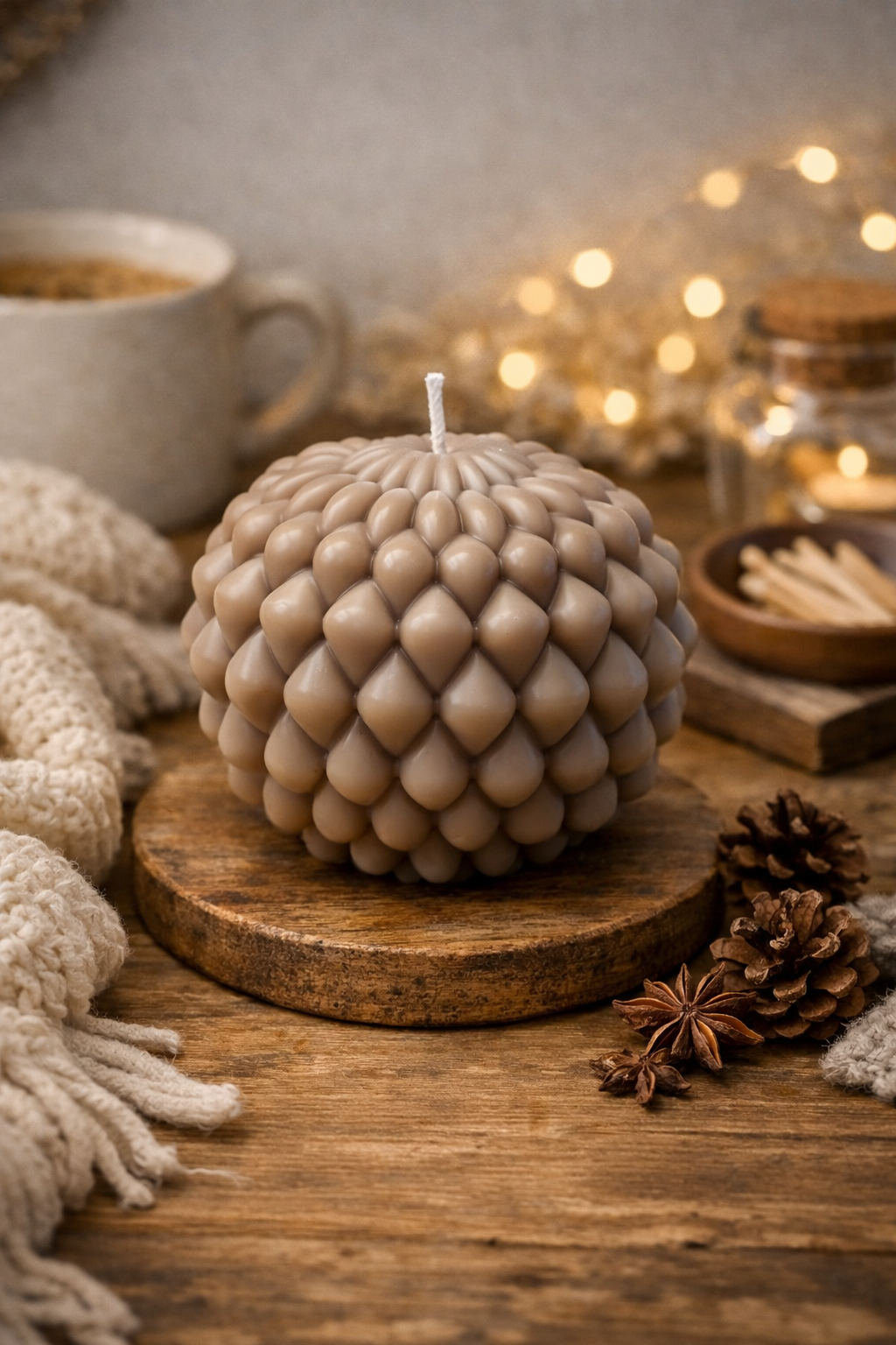 Bougie Sculptural « Kima »