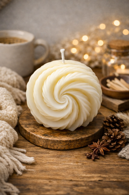 Bougie Sculptural «  Rosa »