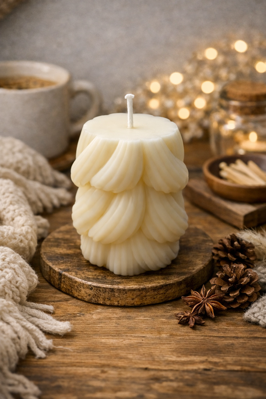 Bougie sculptural « Éra »