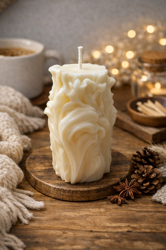 Bougie Sculptural «Flora »