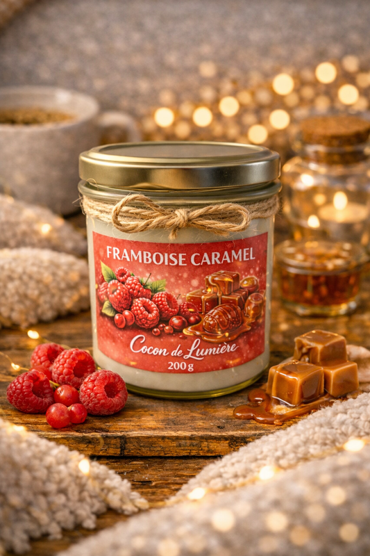 Bougie Parfumée « Framboise Caramel »