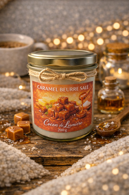 Bougie Parfumée Caramel Beurre Salée