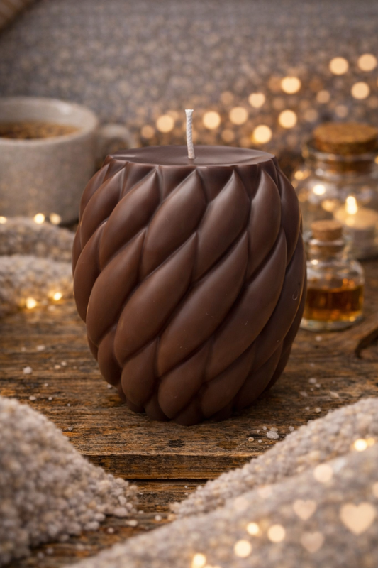 Bougie Sculptural «  Araé ».